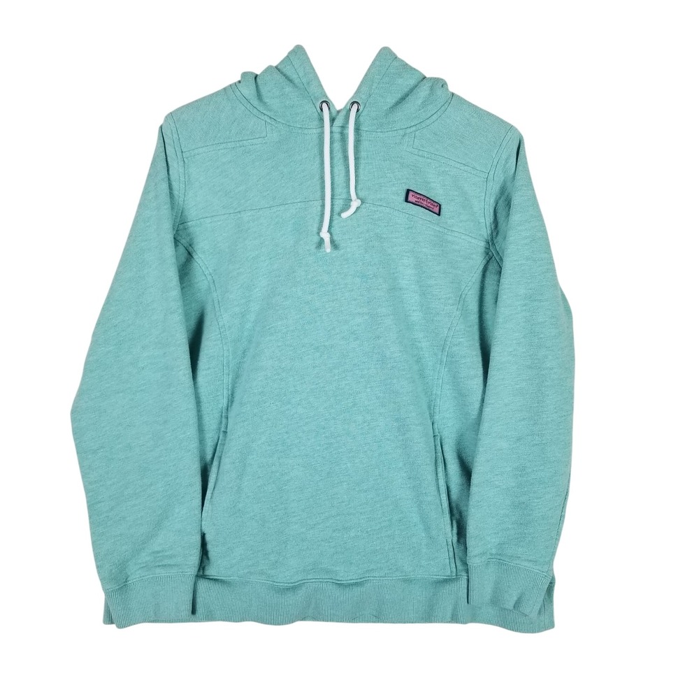 Vineyard Vines Performance Hoodie Mens L Green Cotton Slub Striped Hood